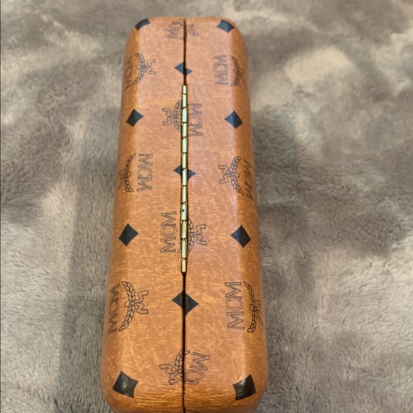 MCM Brown Monogrammed sunglasses case